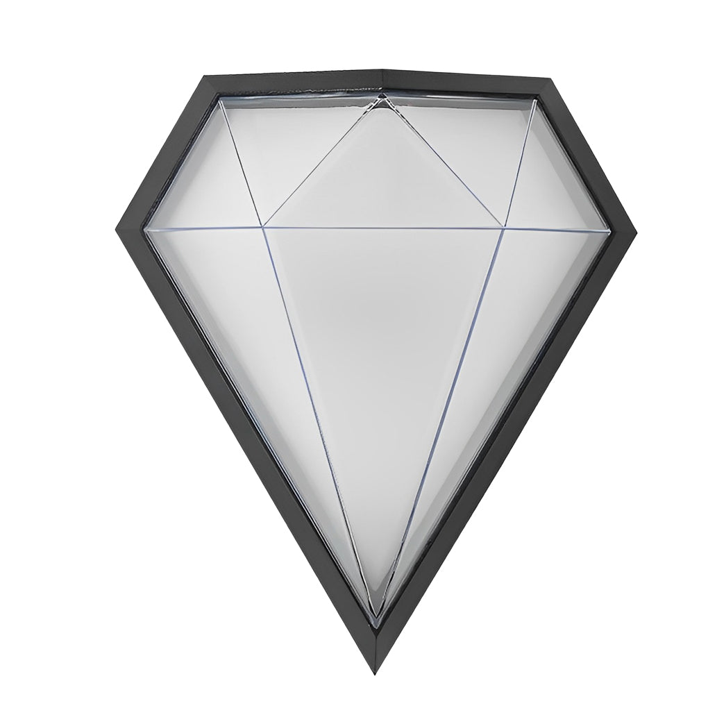 Geometric LED Waterproof Wall Lamp - Modern Black Aluminum Outdoor
