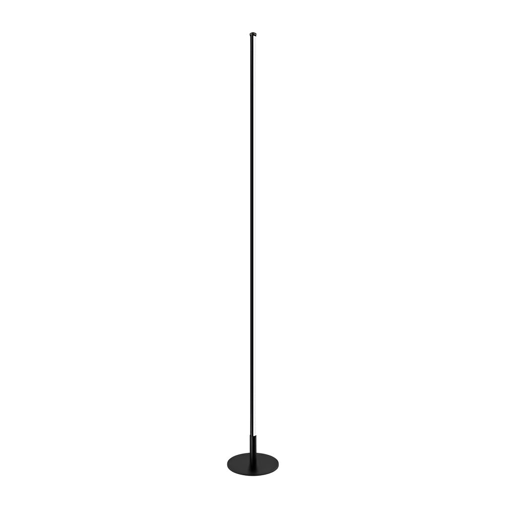 Modern Outdoor LED Linear Floor Lamp Black Aluminum IP65 Waterproof