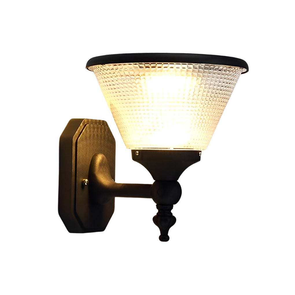Solar LED Outdoor Wall Light with Remote Control