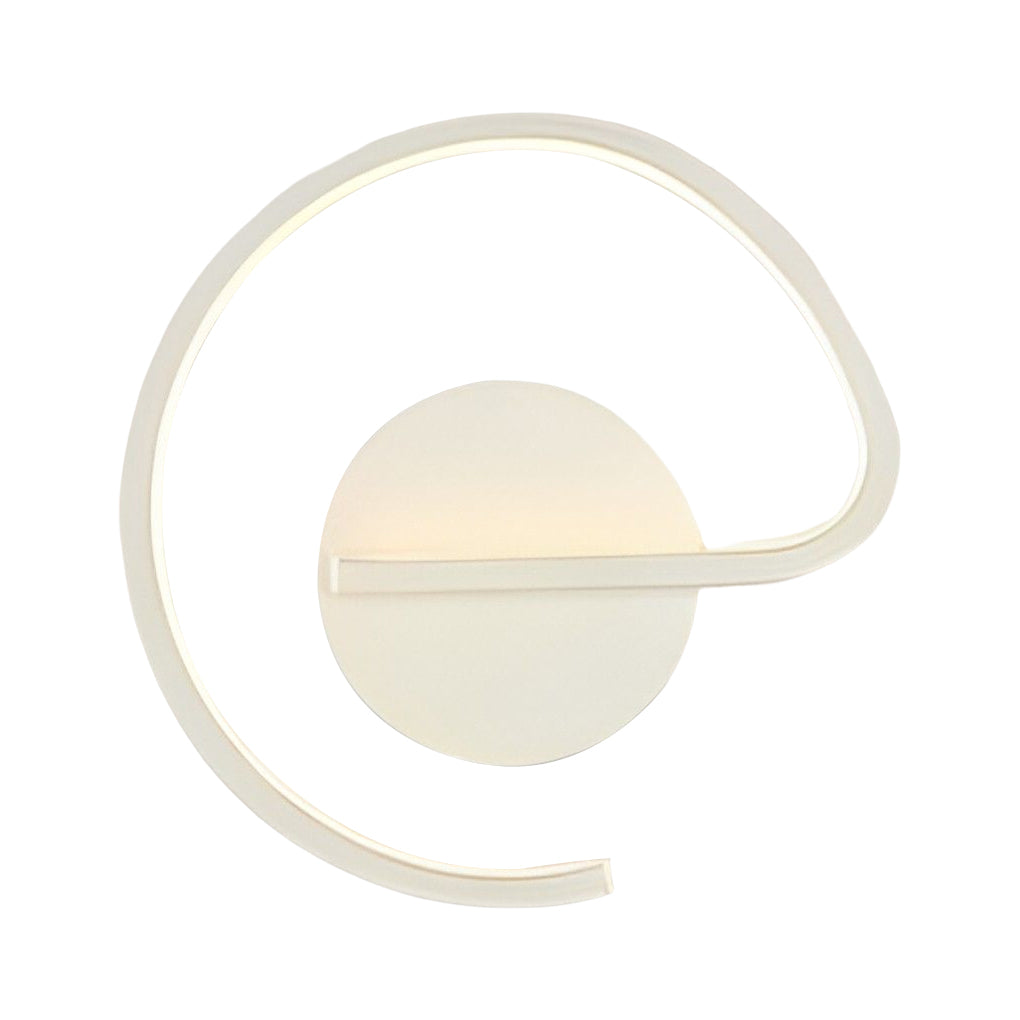 Modern LED Wall Sconce with Artistic Line Design in Aluminum