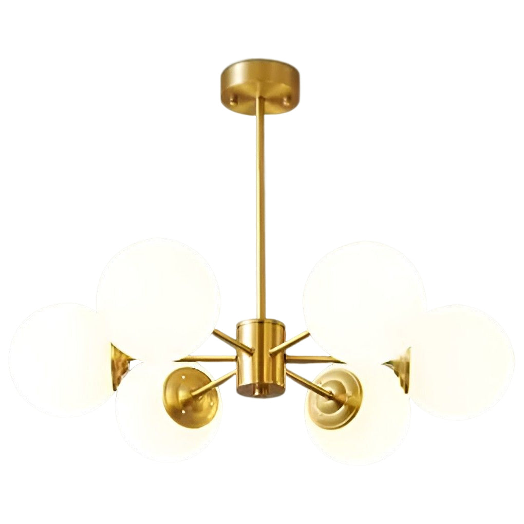 6-Light Three-Step Dimming LED Chandelier Kitchen Island Lighting