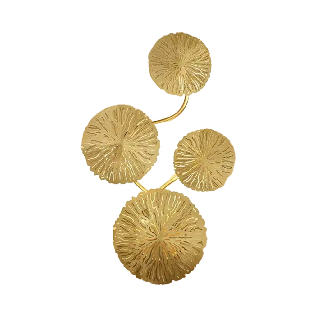 Lotus Leaf Hollow Stainless Steel Modern Wall Sconce