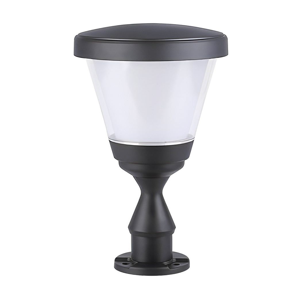 Modern Solar Fence Post Cap Light - Waterproof Aluminum Outdoor
