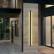 Linear Black Metal Waterproof Dimmable Outdoor Wall Light