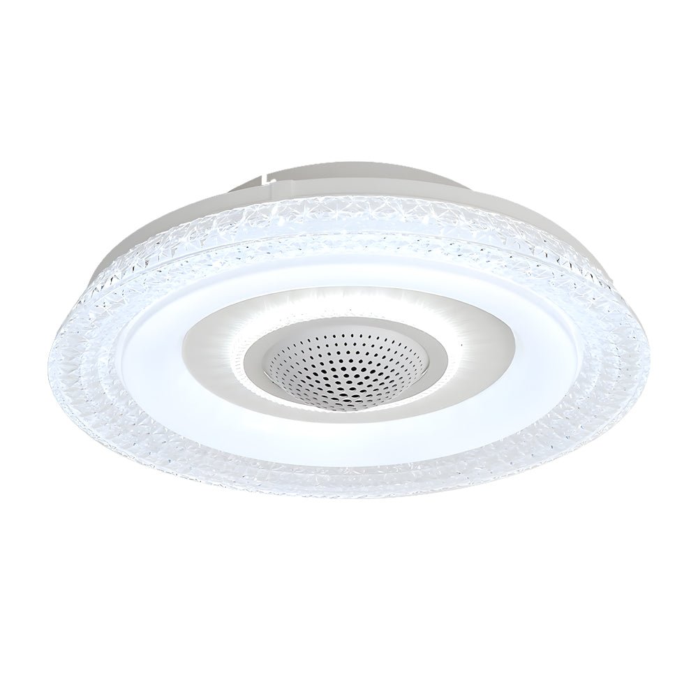20-Inch Bladeless Smart Ceiling Fan with Dimmable LED & Remote