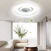 20-Inch Bladeless Smart Ceiling Fan with Dimmable LED & Remote