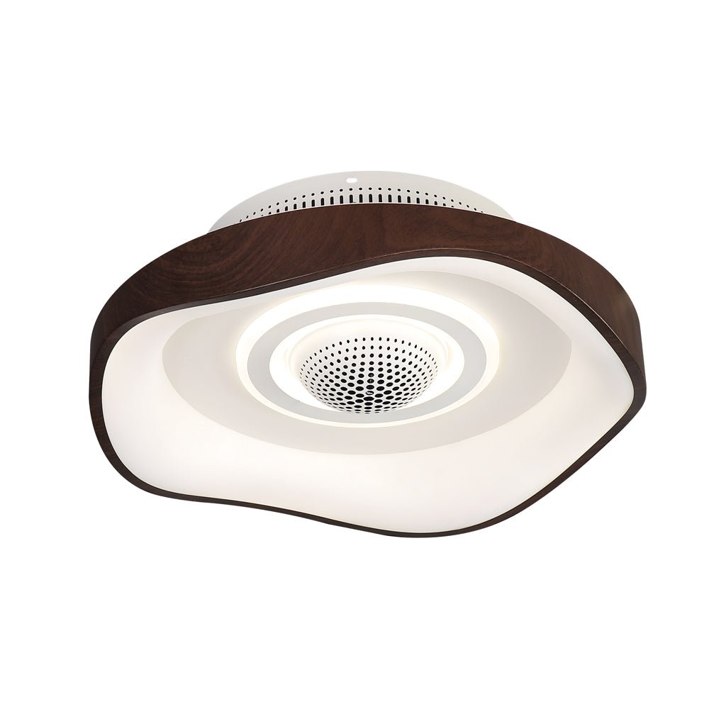 20" Modern Bladeless Ceiling Fan with Dimmable LED Light