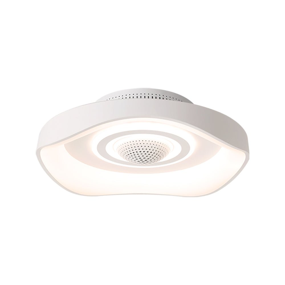 20" Modern Bladeless Ceiling Fan with Dimmable LED Light