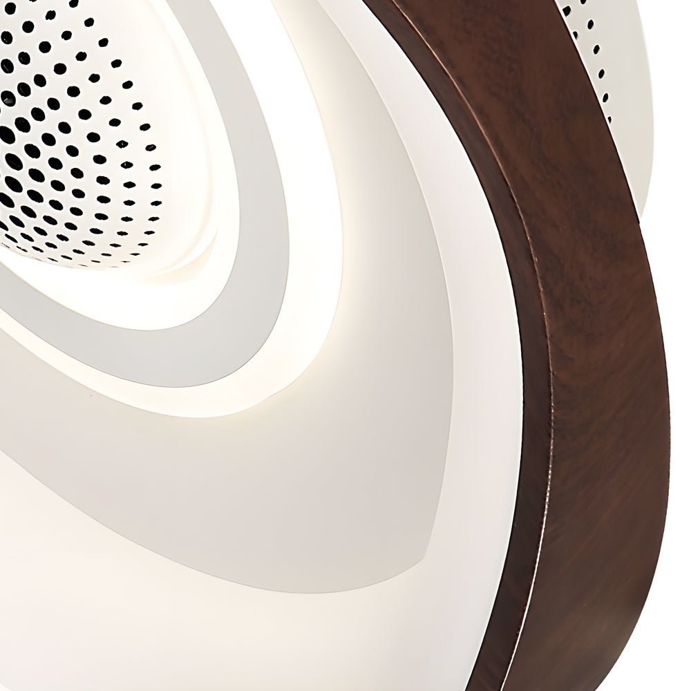 20" Modern Bladeless Ceiling Fan with Dimmable LED Light