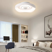 20" Modern Bladeless Ceiling Fan with Dimmable LED Light