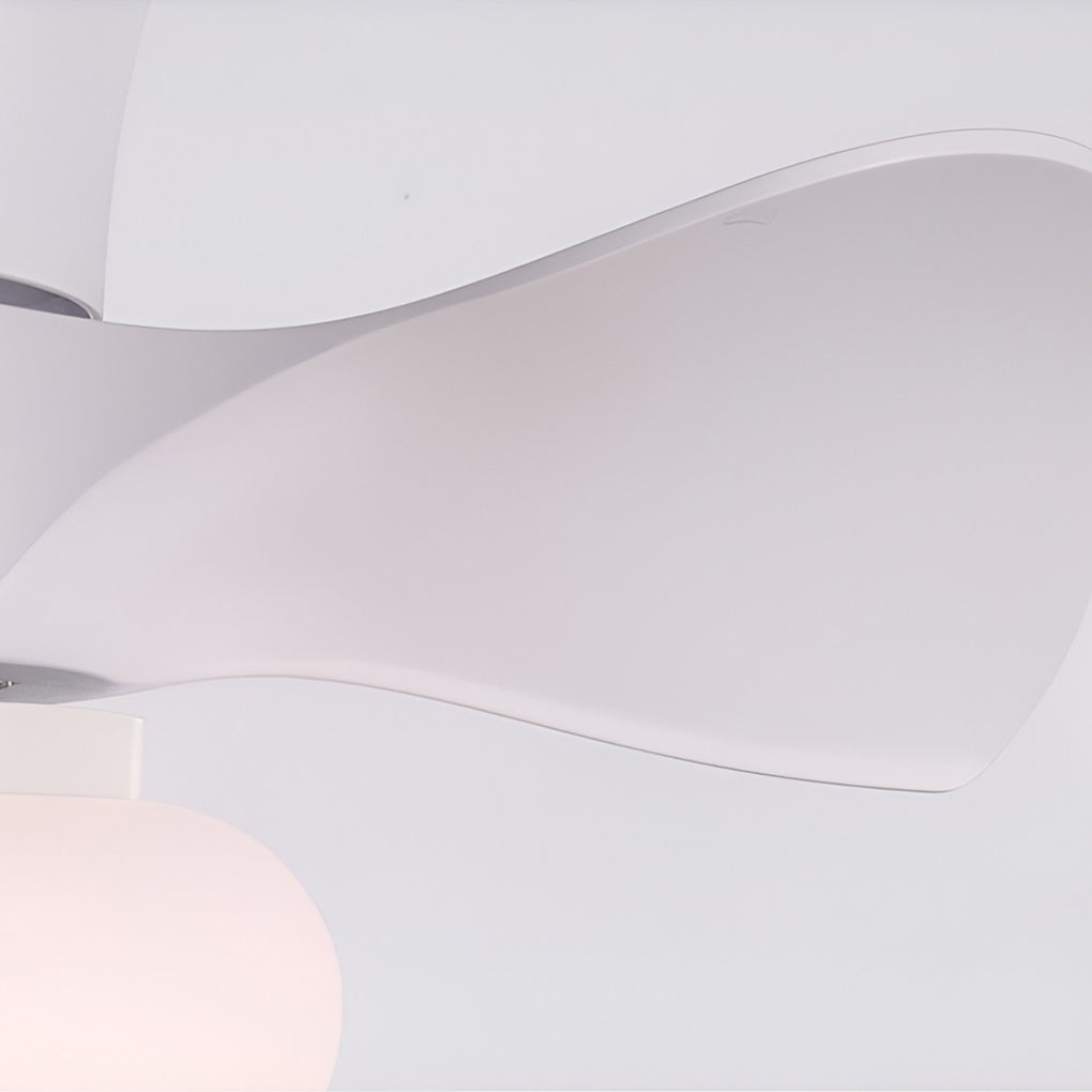 Modern LED Ceiling Fan Light with Remote & 3-Step Dimming