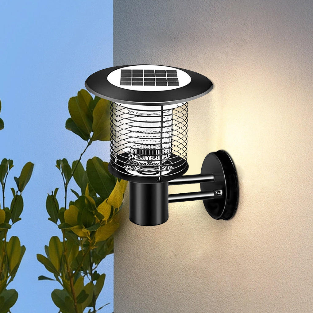 Solar Mosquito Killer Lamp Outdoor Garden Light LED Stainless Steel