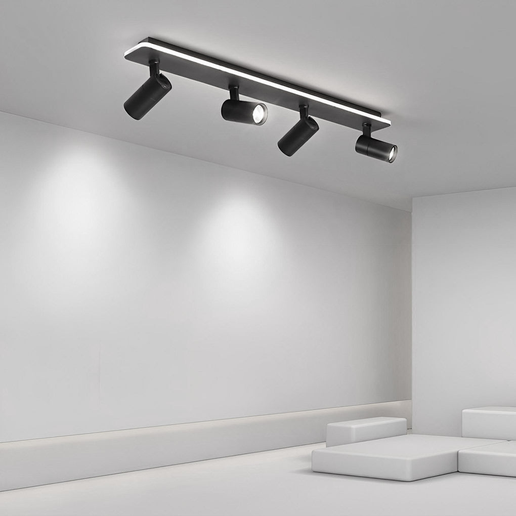 Modern Adjustable LED Track Spotlight - Aluminum Flush Mount 2/3/4