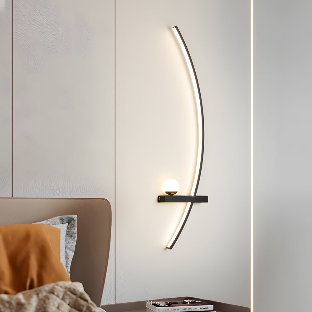 21'' Curved LED Wall Sconce - 3 Step Dimming Modern Wall Light