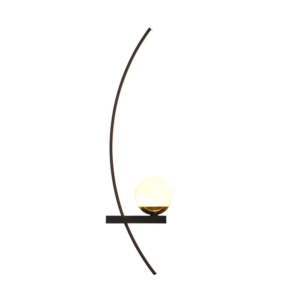 21'' Curved LED Wall Sconce - 3 Step Dimming Modern Wall Light