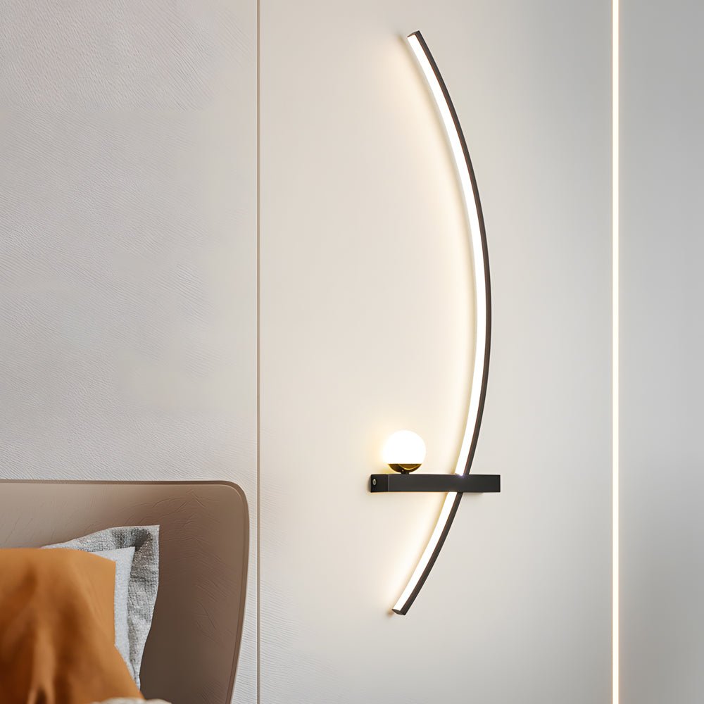 21'' Curved LED Wall Sconce - 3 Step Dimming Modern Wall Light