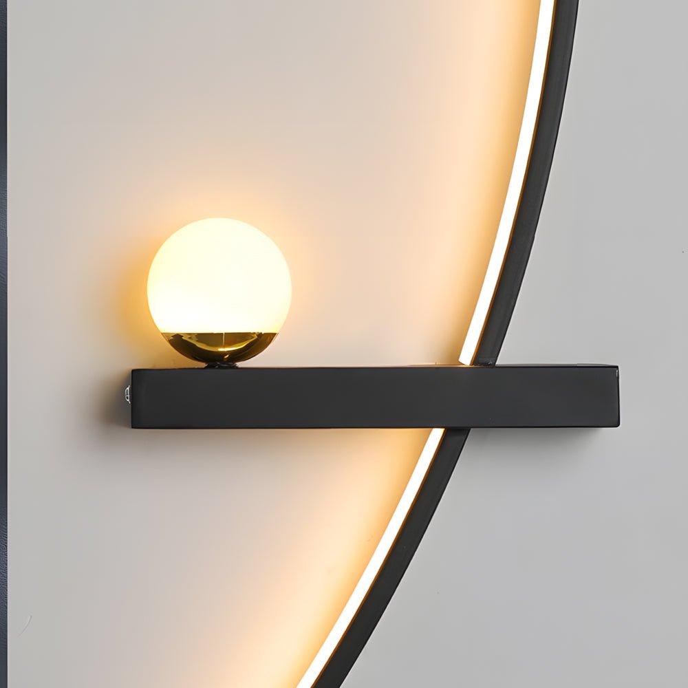 21'' Curved LED Wall Sconce - 3 Step Dimming Modern Wall Light