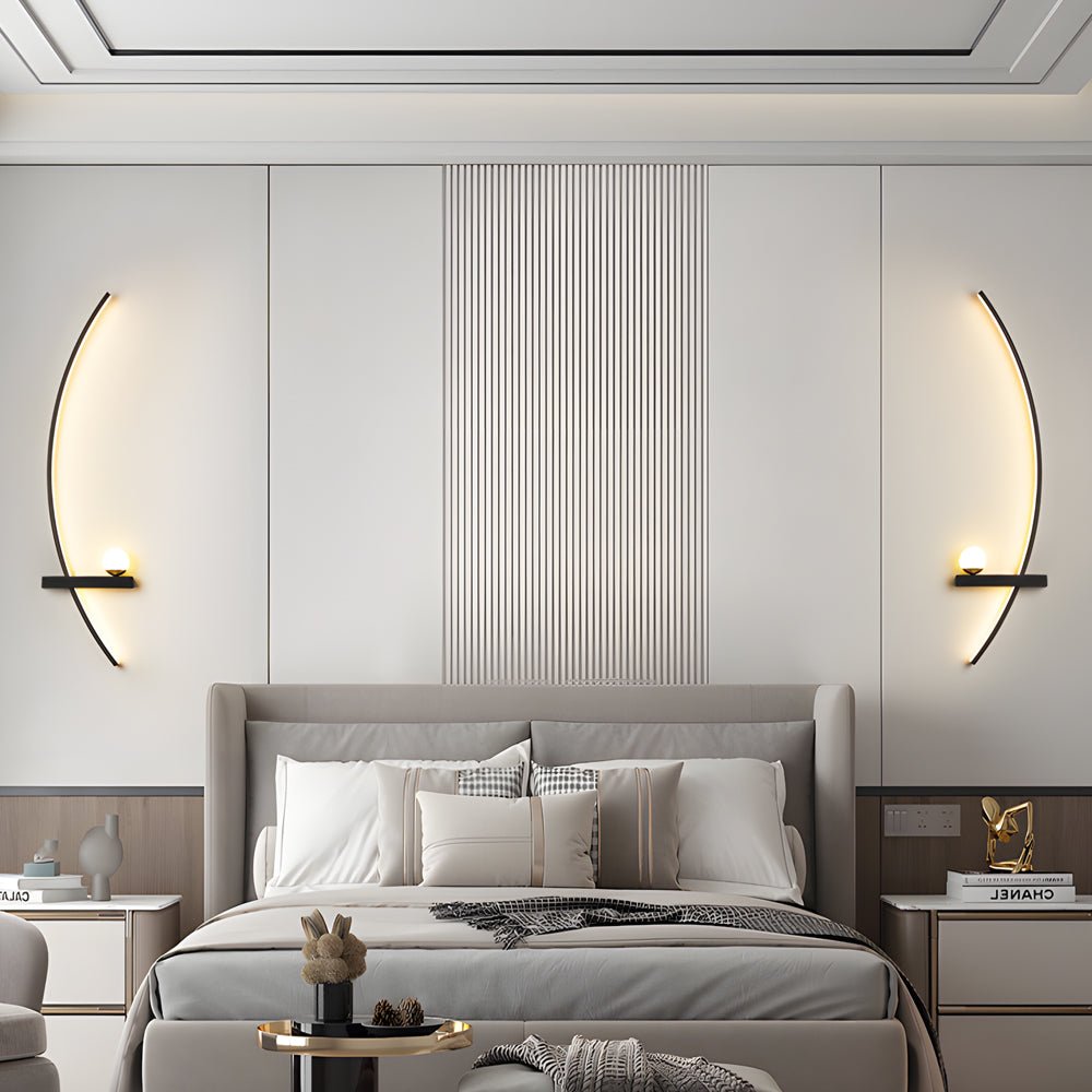 21'' Curved LED Wall Sconce - 3 Step Dimming Modern Wall Light
