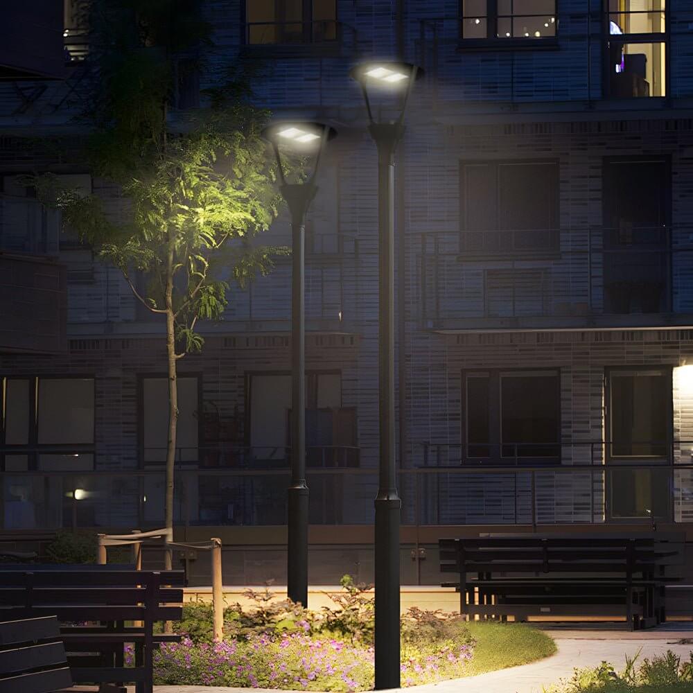 21-Inch Black Aluminum LED Street Post Top Light Fixture