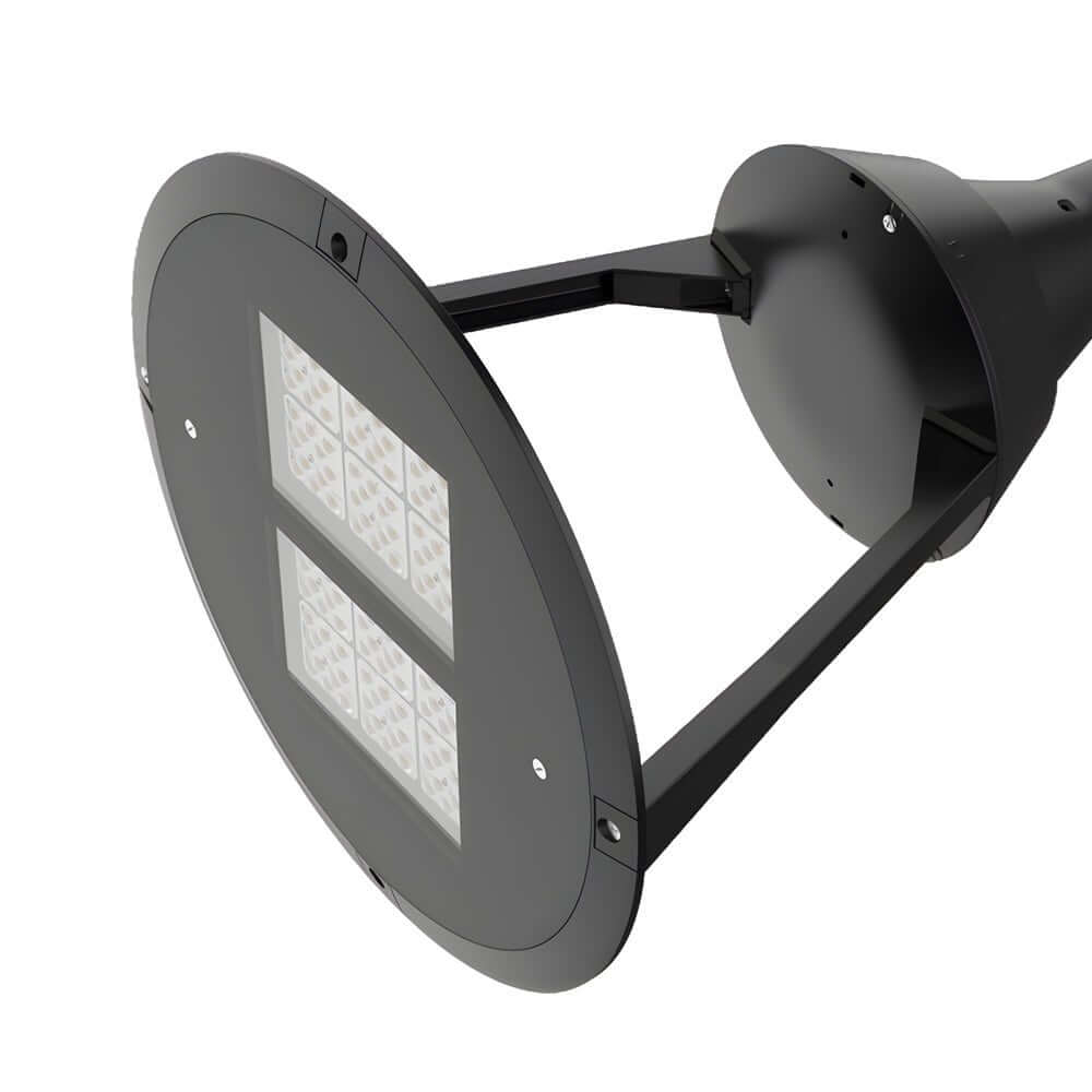 21-Inch Black Aluminum LED Street Post Top Light Fixture