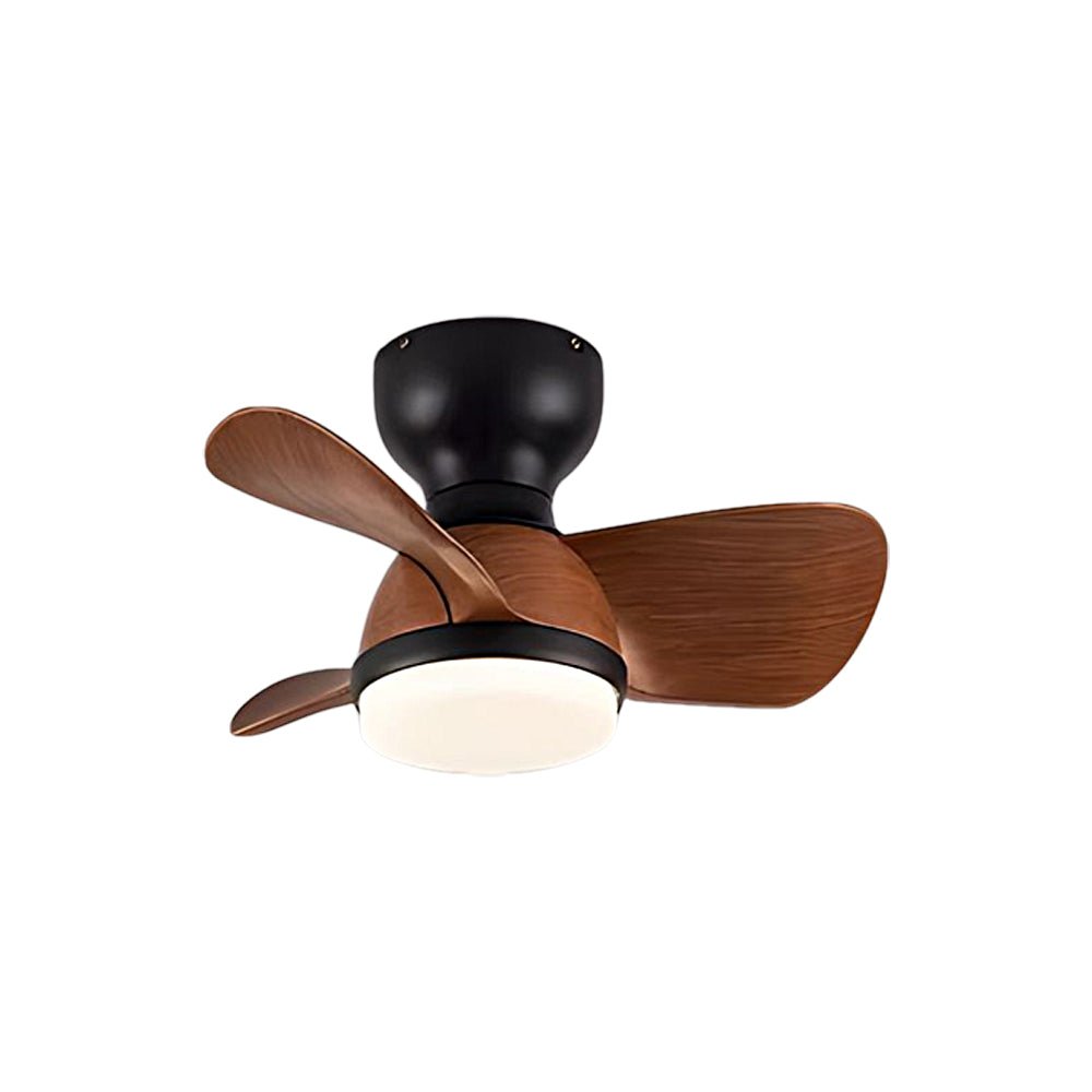 Modern LED Ceiling Fan Light with Remote – Low Profile Flush Mount