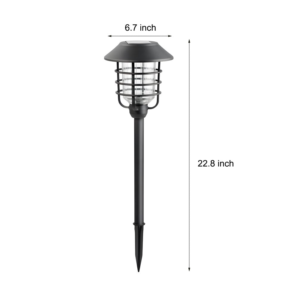 Solar Pathway Light Modern Wire Design Stainless Steel 22.8"