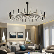 Adjustable Metal LED Minimalist Chandelier with 3-Step Dimming