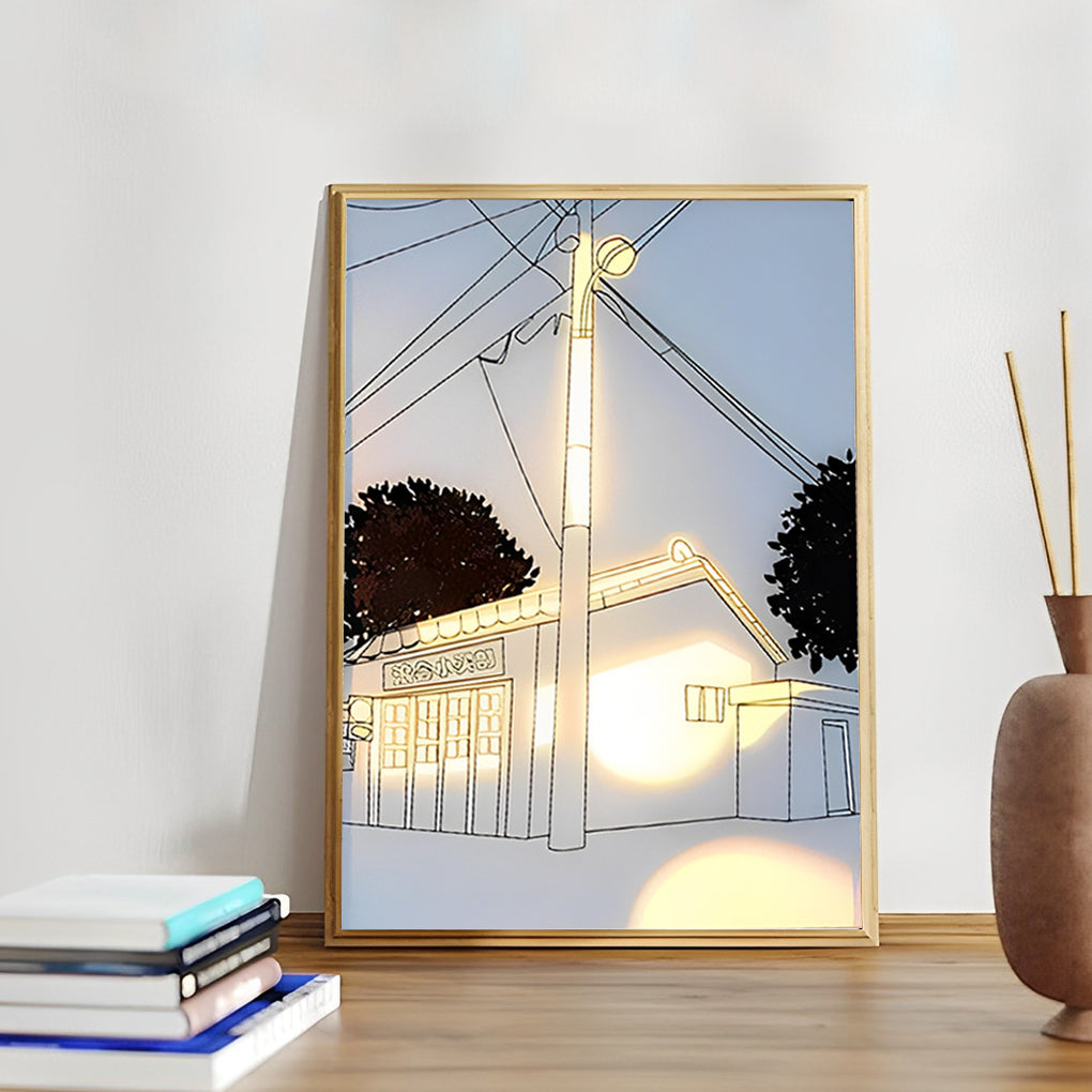 Dimmable LED Sunshine Painting Night Light with Touch Control