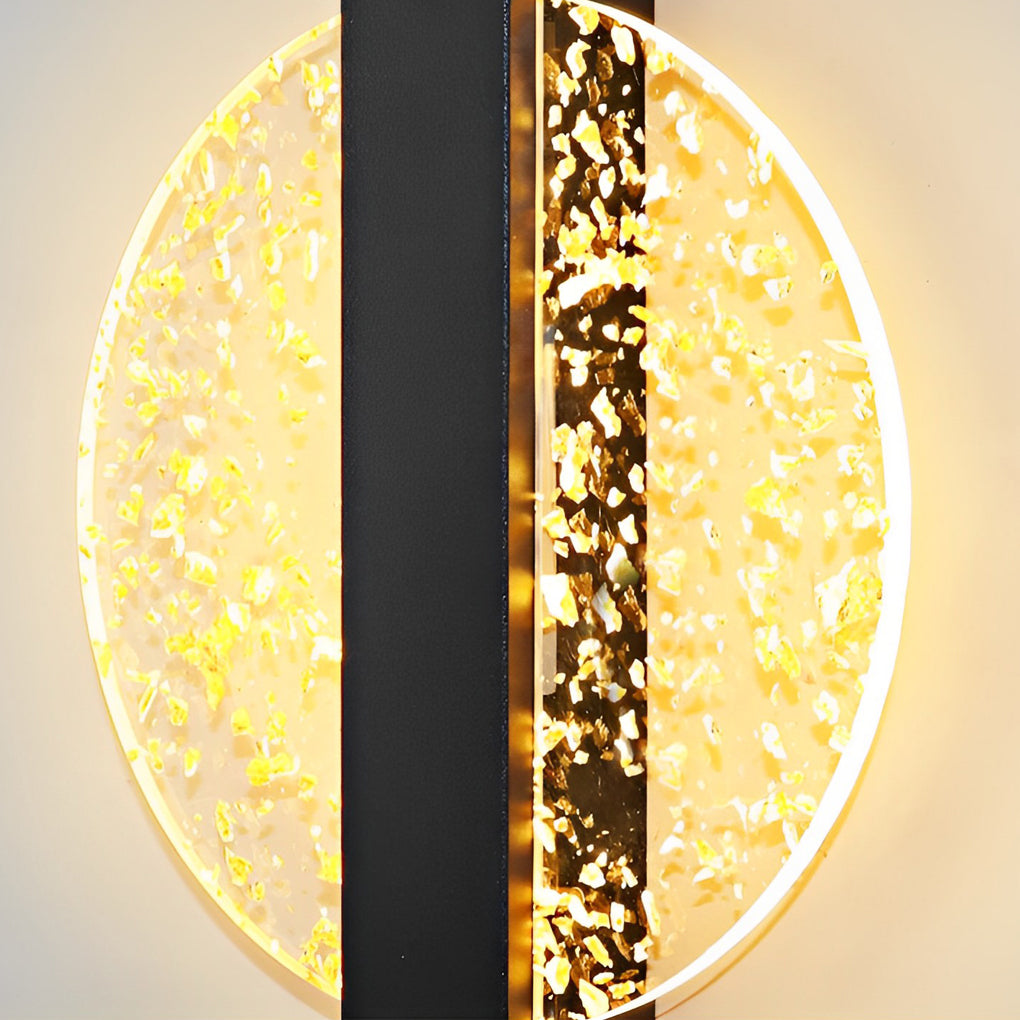 Modern Geometric LED Wall Sconce - Acrylic & Metal Finish