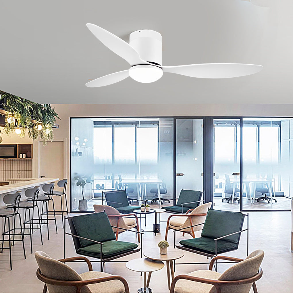 3-Blade Dimmable Ceiling Fan Light with Remote Control