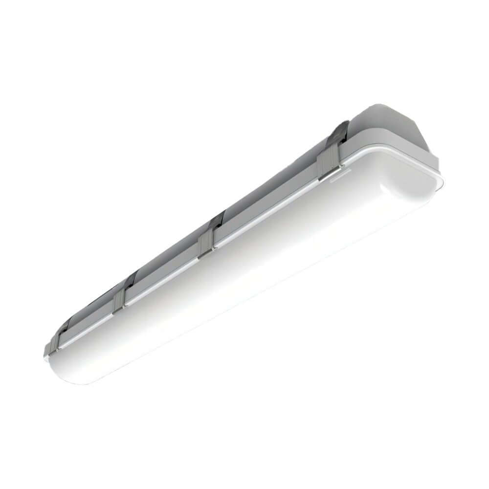 23-Inch White Linear Vapor Tight LED Flush Mount Ceiling Light