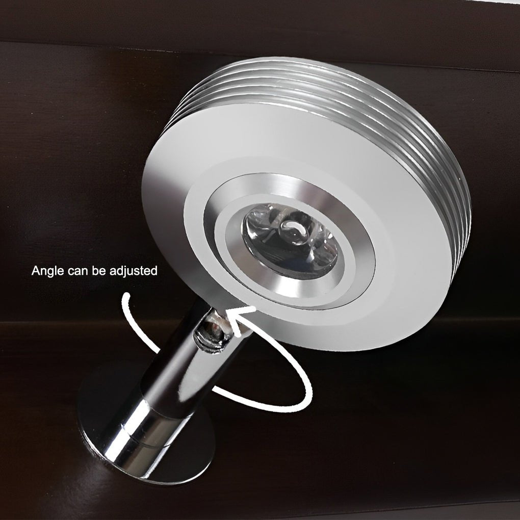 Modern Wood Bathroom Vanity Light with Adjustable Spotlights