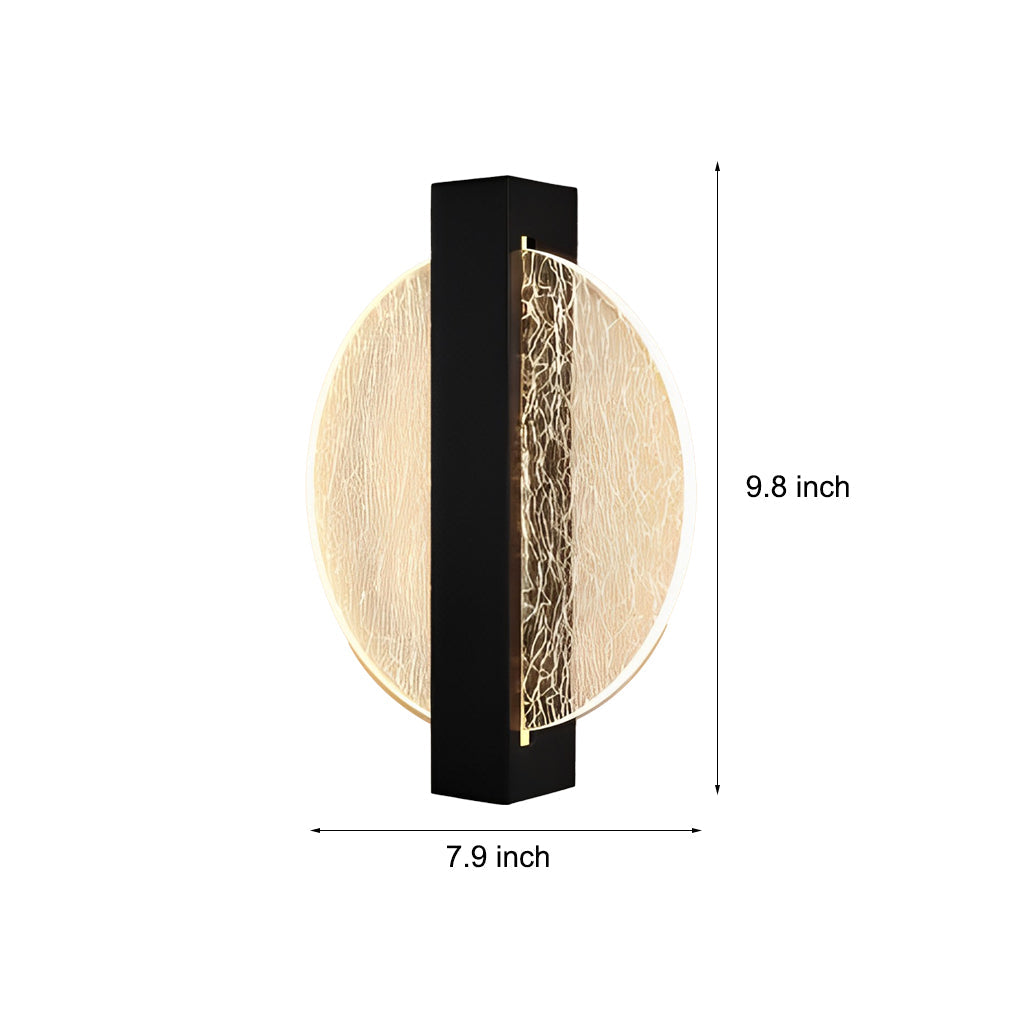Modern Geometric LED Wall Sconce - Acrylic & Metal Finish
