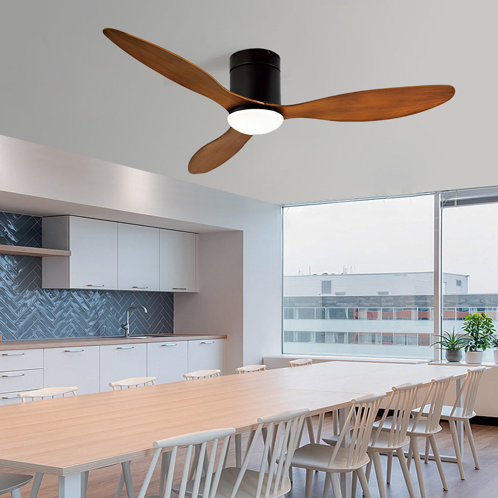 3-Blade Dimmable Ceiling Fan Light with Remote Control