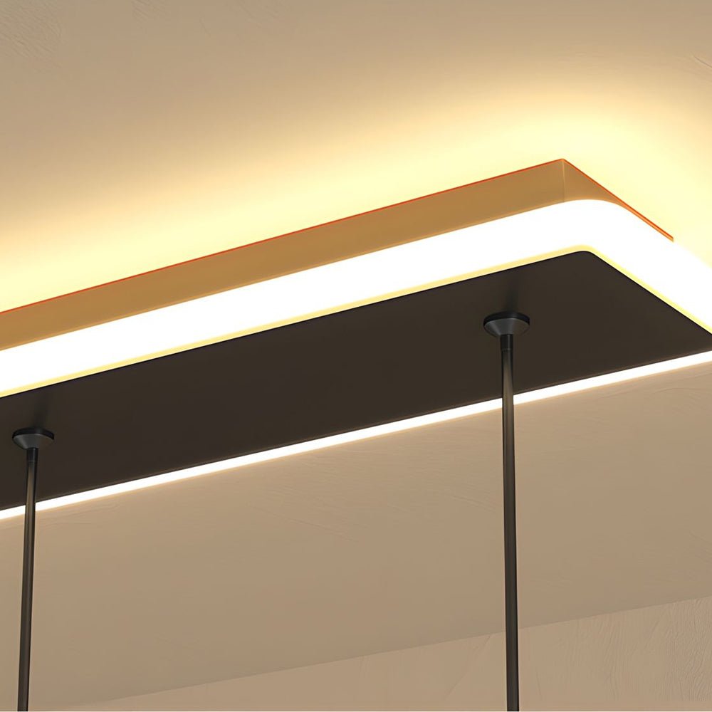 Modern LED Acrylic Seagull Linear Chandelier - 2/4 Light Dining Room