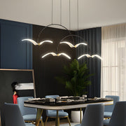 Modern LED Acrylic Seagull Linear Chandelier - 2/4 Light Dining Room