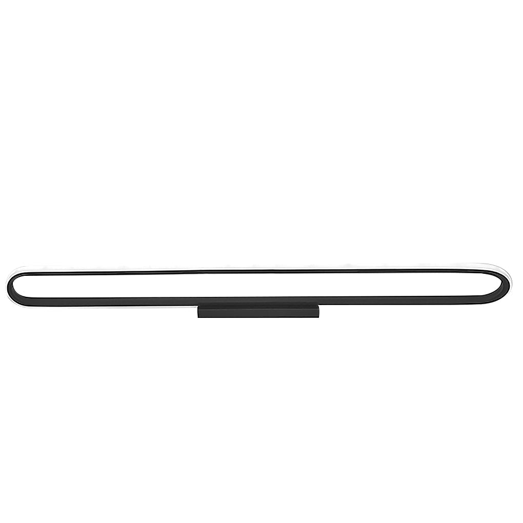 24" Rectangular LED Flush Mount Ceiling Light - Black or White