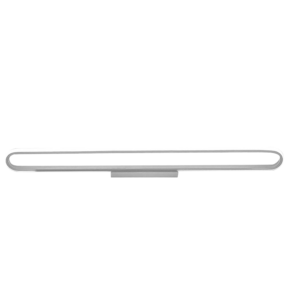 24" Rectangular LED Flush Mount Ceiling Light - Black or White