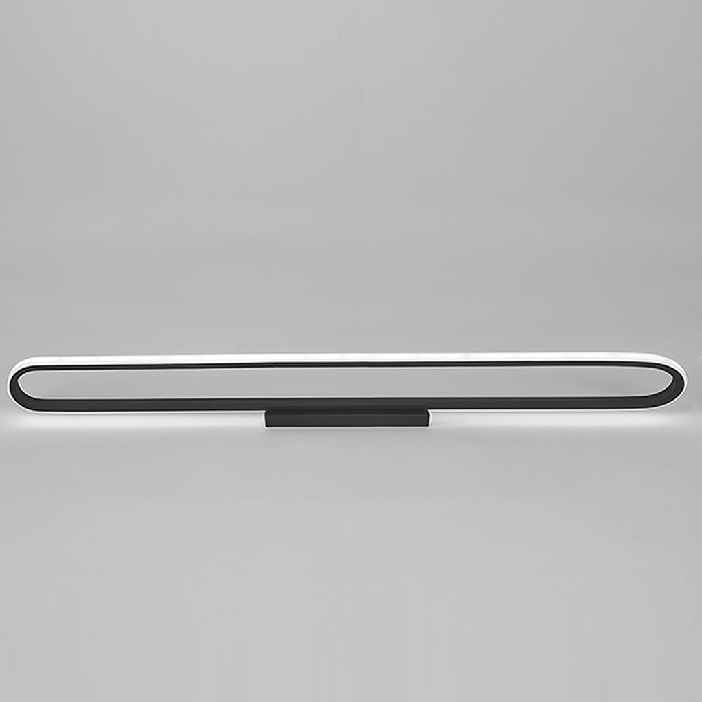 24" Rectangular LED Flush Mount Ceiling Light - Black or White