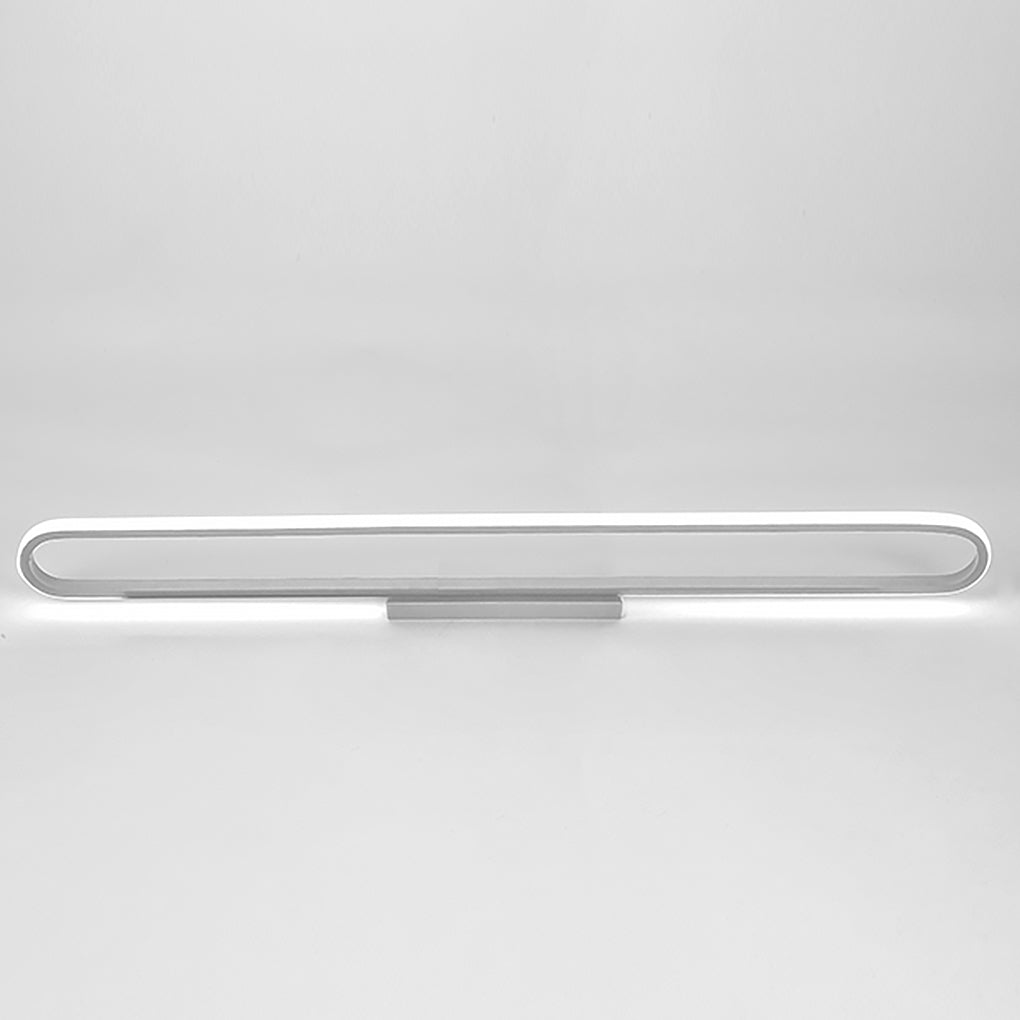 24" Rectangular LED Flush Mount Ceiling Light - Black or White