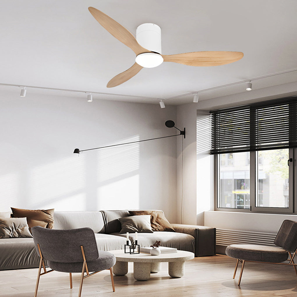 3-Blade Dimmable Ceiling Fan Light with Remote Control
