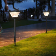 Modern Black LED Solar Pathway Light 27.6" H Outdoor Post
