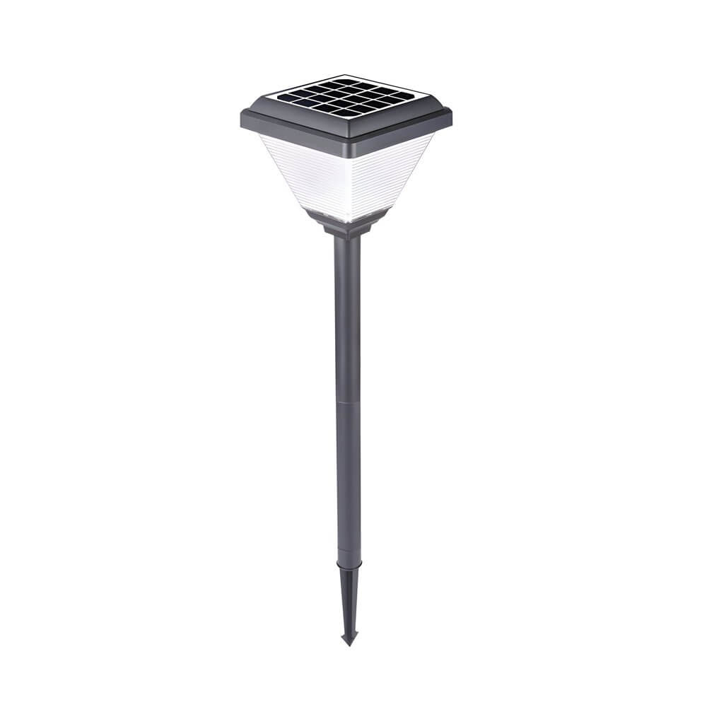 Modern Black LED Solar Pathway Light 27.6" H Outdoor Post