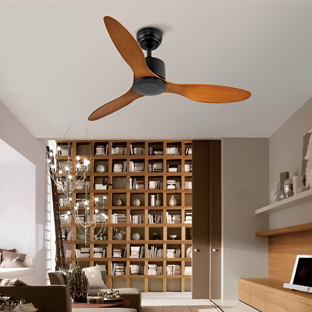 3-Blade Dimmable Ceiling Fan Light with Remote Control