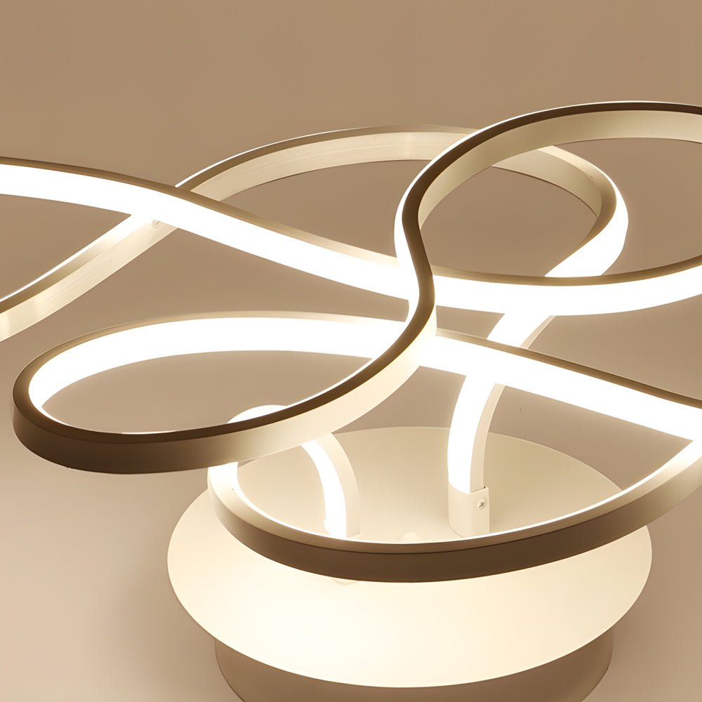 29'' Music Notes Linear LED Ceiling Light - Modern Semi Flush Mount