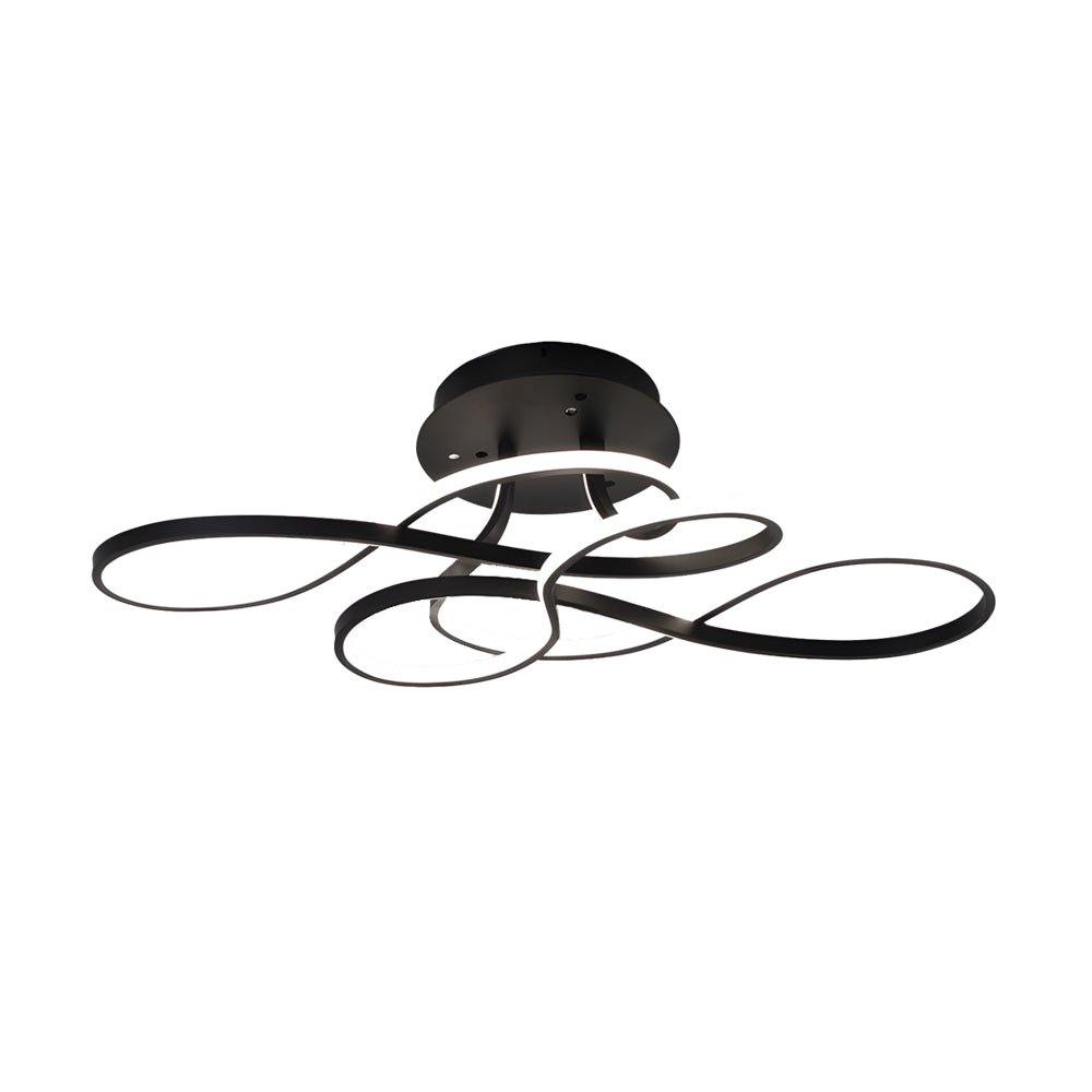 29'' Music Notes Linear LED Ceiling Light - Modern Semi Flush Mount