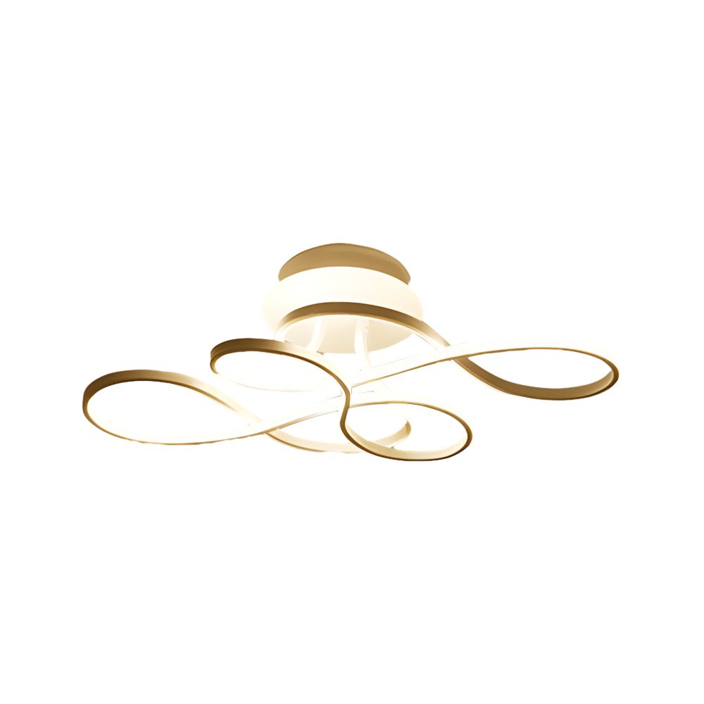 29'' Music Notes Linear LED Ceiling Light - Modern Semi Flush Mount