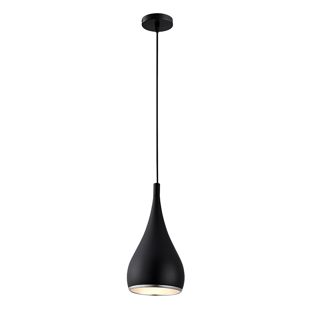 Modern Aluminum Pendant Light with Polished Finish