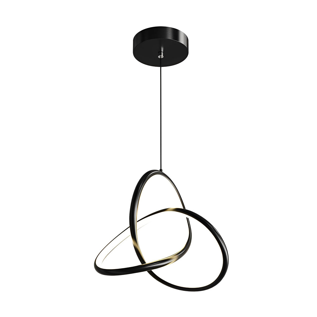 Circular Ring Modern LED Pendant Light with 3-Step Dimming