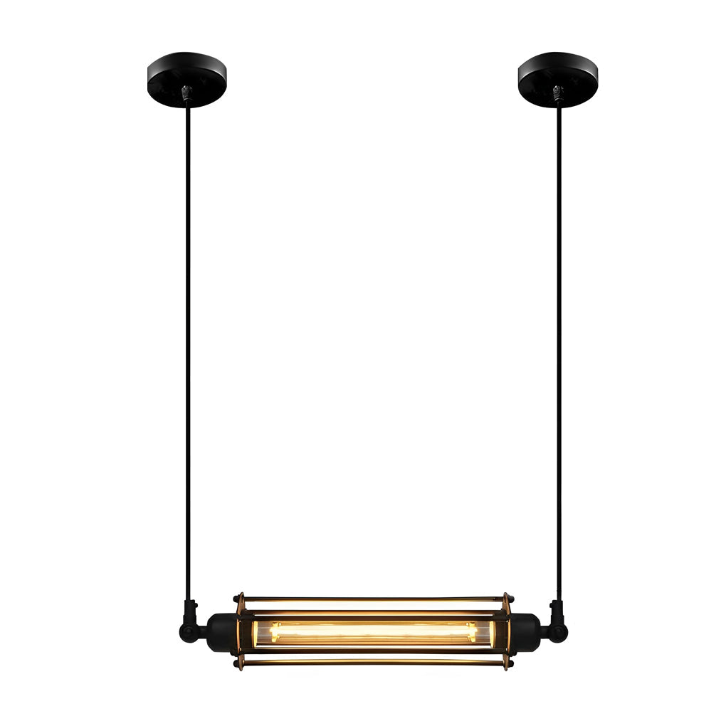 Industrial Black Metal LED Pendant Light | Modern Minimalist Design